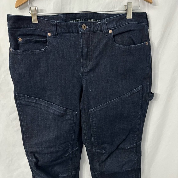 Duluth Trading Jeans Womens 10 Curvesetter Double Flex DoubleChapped Skinny Work - Picture 4 of 10